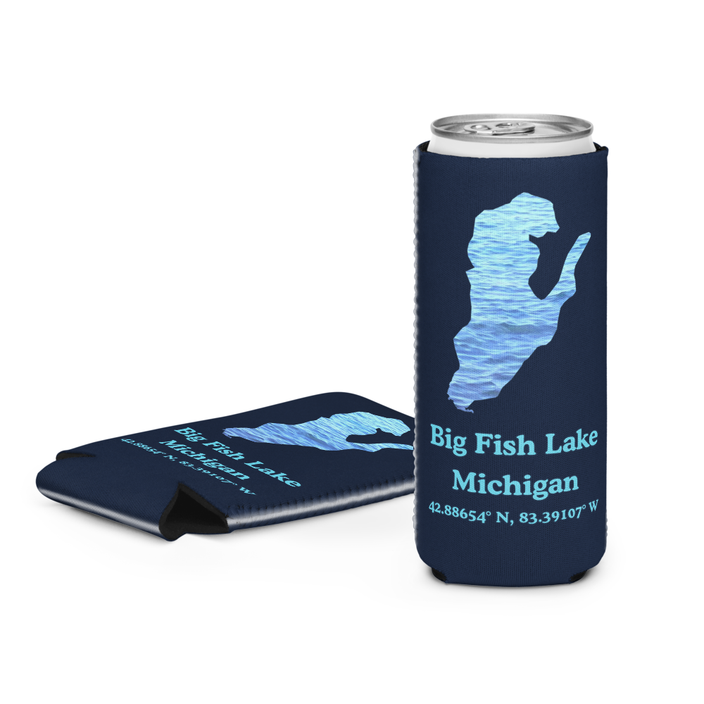 Big Fish Lake Can Cooler (Regular & Slim Sizes)
