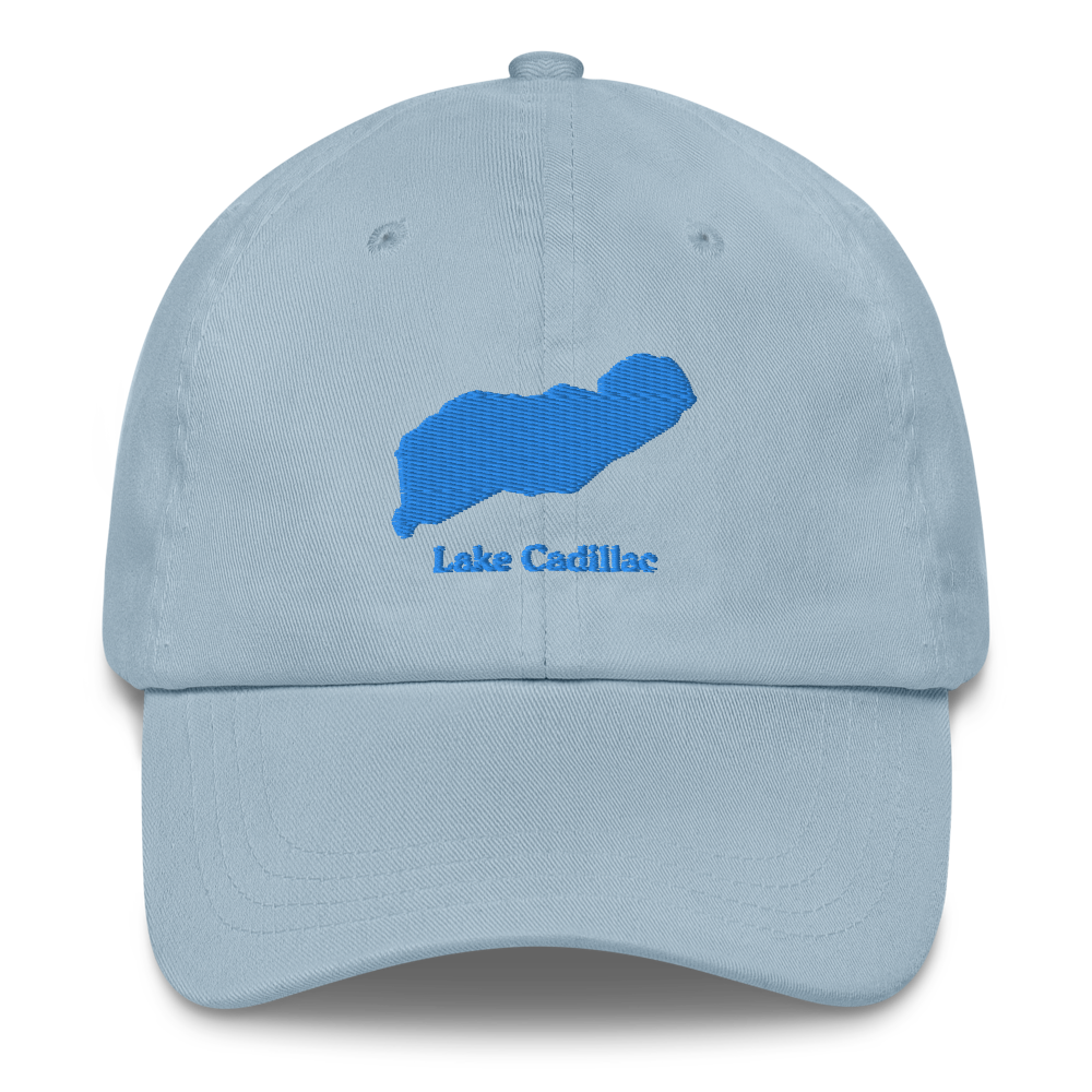 Embroidered Dad Hat with Lake Cadillac on front & We Lake You on Back