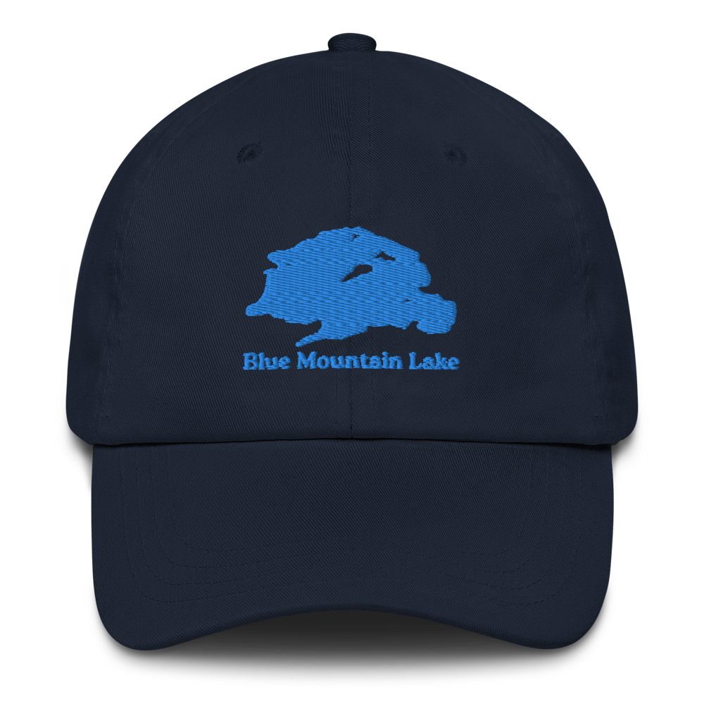 Blue Mountain Lake Embroidered Hat