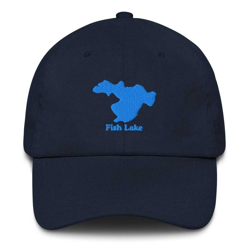 Fish Lake Embroidered Hat
