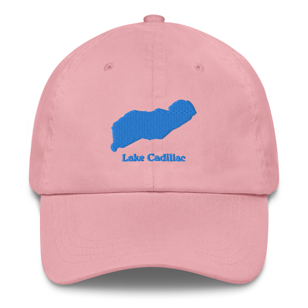 Embroidered Dad Hat with Lake Cadillac on front & We Lake You on Back