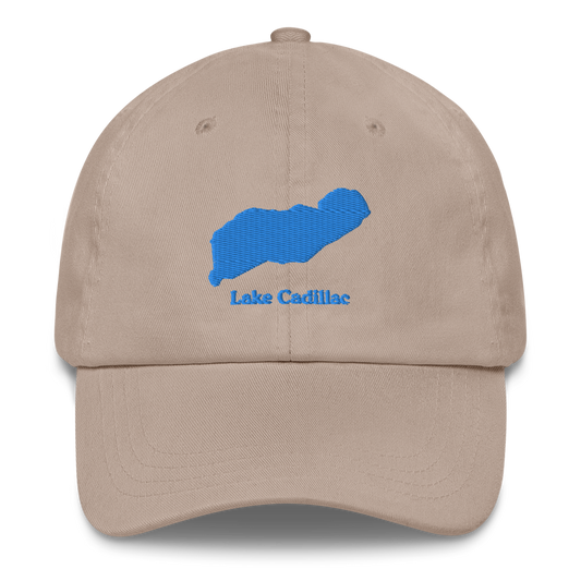 Embroidered Dad Hat with Lake Cadillac on front & We Lake You on Back