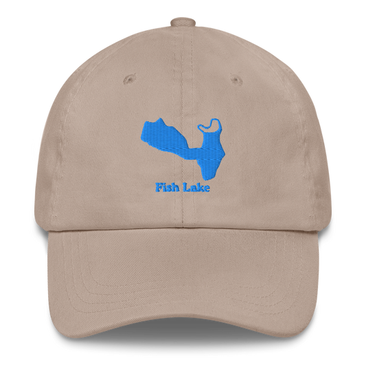 Fish Lake Embroidered Hat