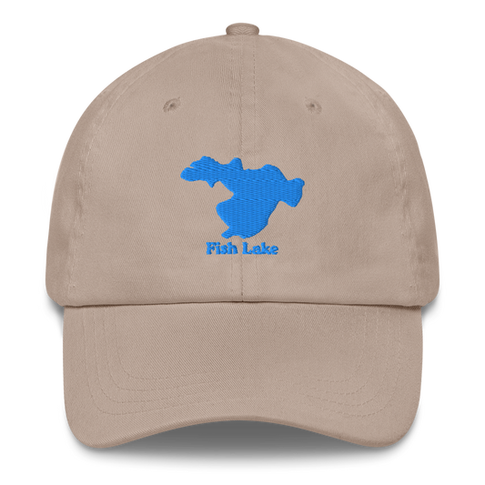 Fish Lake Embroidered Hat