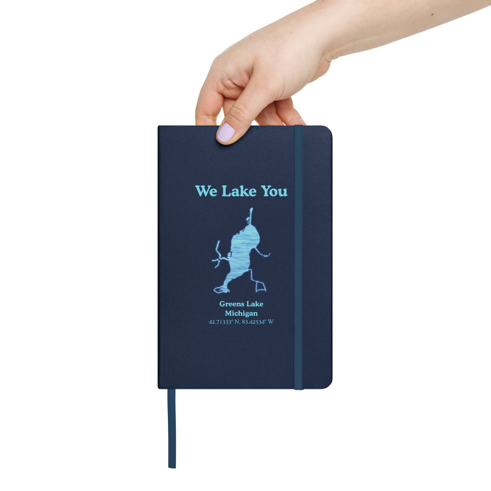 Greens Lake Guestbook - Hardcover Notebook