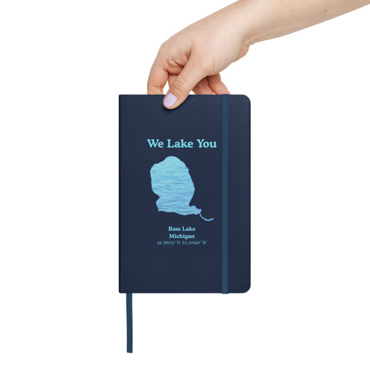 Bass Lake Guestbook - Hardcover Notebook