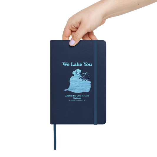 Anchor Bay, Lake St. Clair Guestbook - Hardcover Notebook