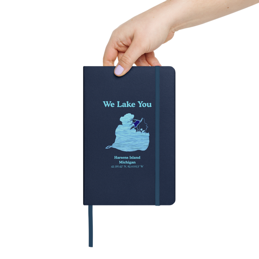 Harsens Island Guestbook - Hardcover Notebook