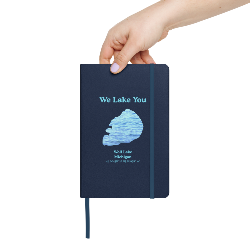 Wolf Lake Guestbook - Hardcover Notebook
