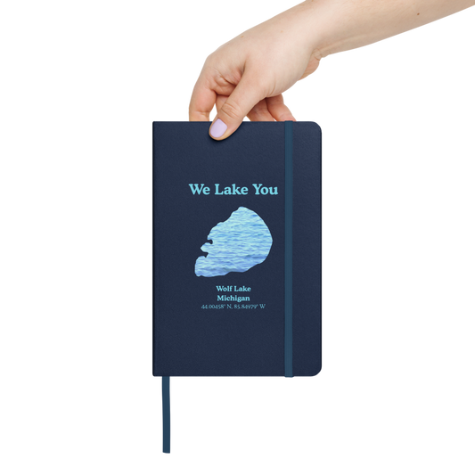 Wolf Lake Guestbook - Hardcover Notebook