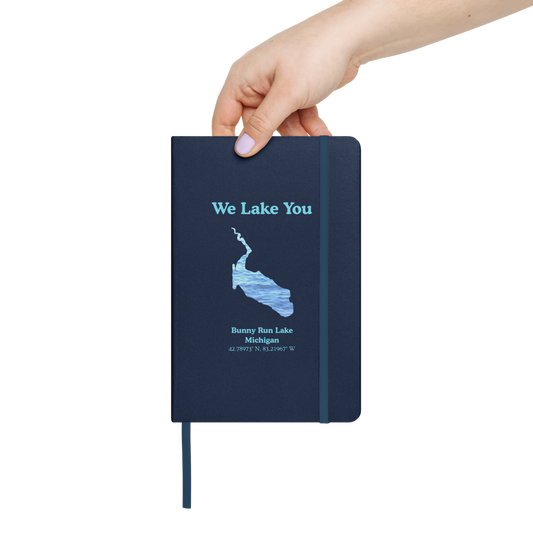 Bunny Run Lake Guestbook - Hardcover Notebook