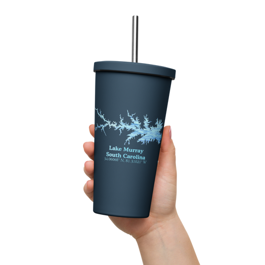 Lake Murray 20 oz. Insulated Stainless Steel Tumbler & Metal Straw