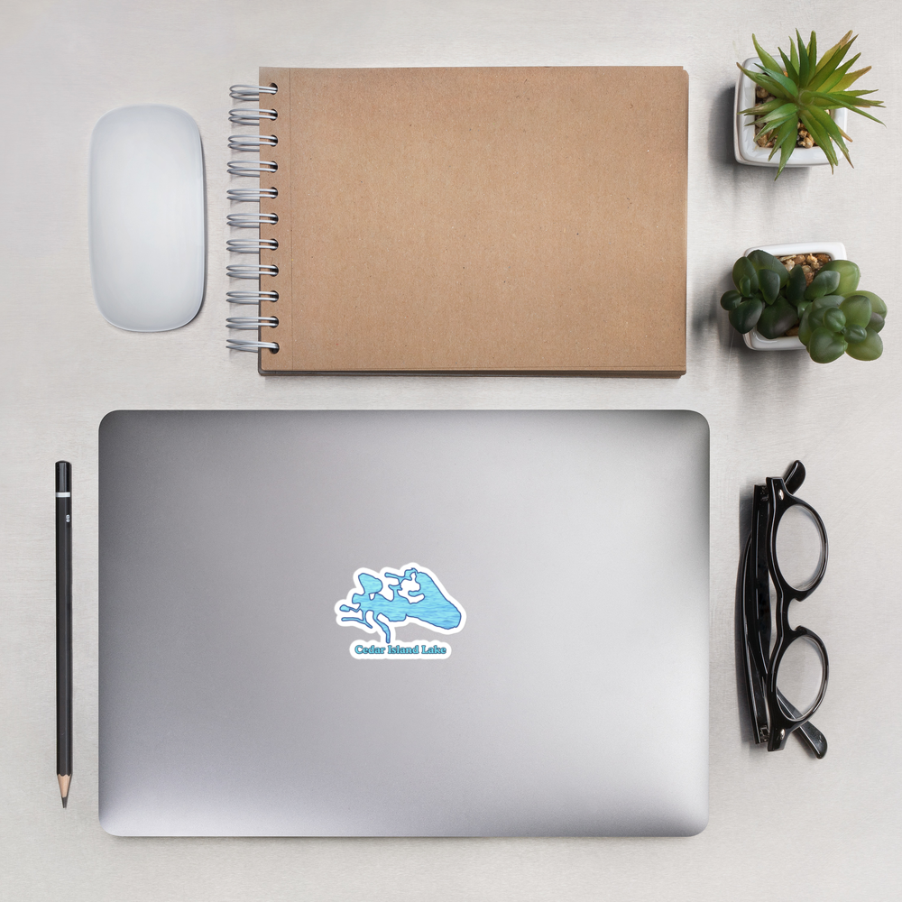 Stickers with Cedar Island Lake - 2 sizes