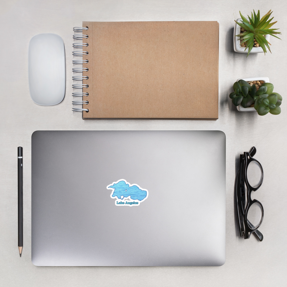 Stickers with Lake Angelus - 2 sizes