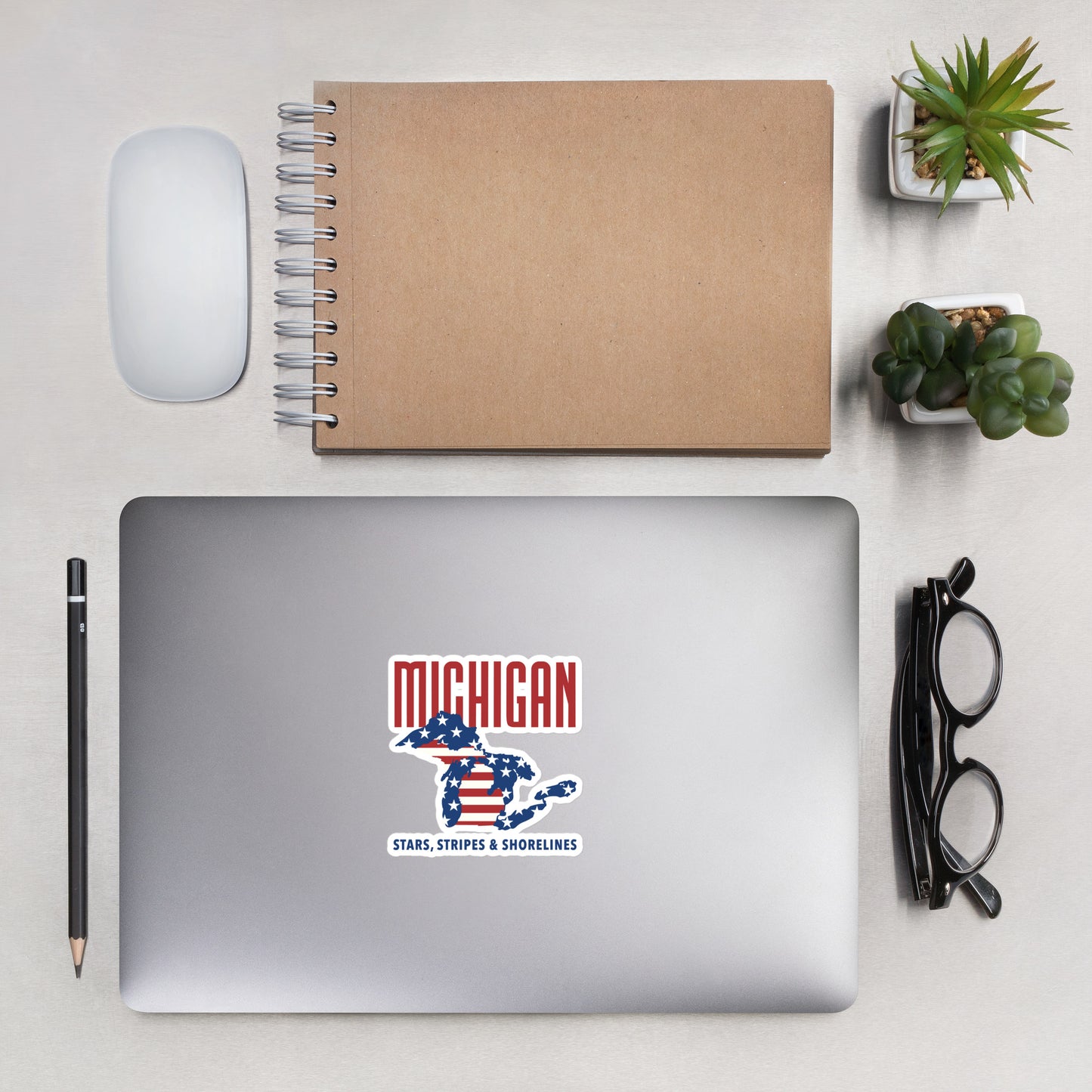 Stars, Stripes and Shorelines Bubble-free stickers