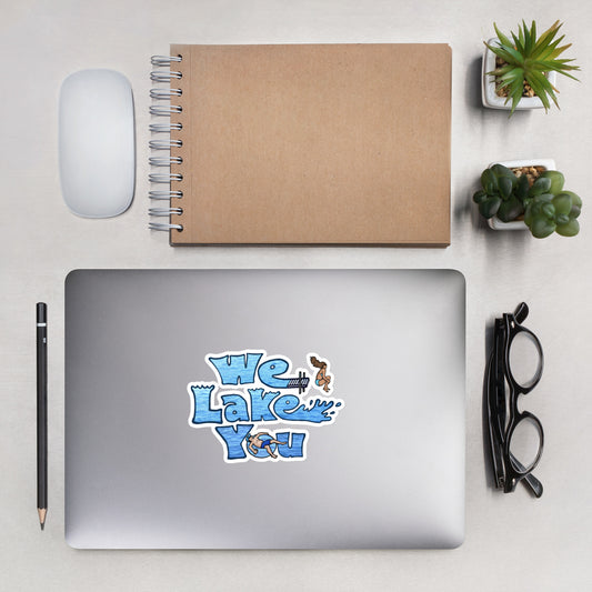 Stickers with We Lake You Logo - 2 sizes