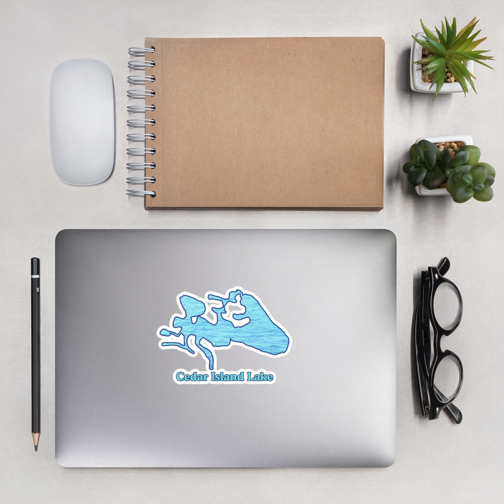 Stickers with Cedar Island Lake - 2 sizes
