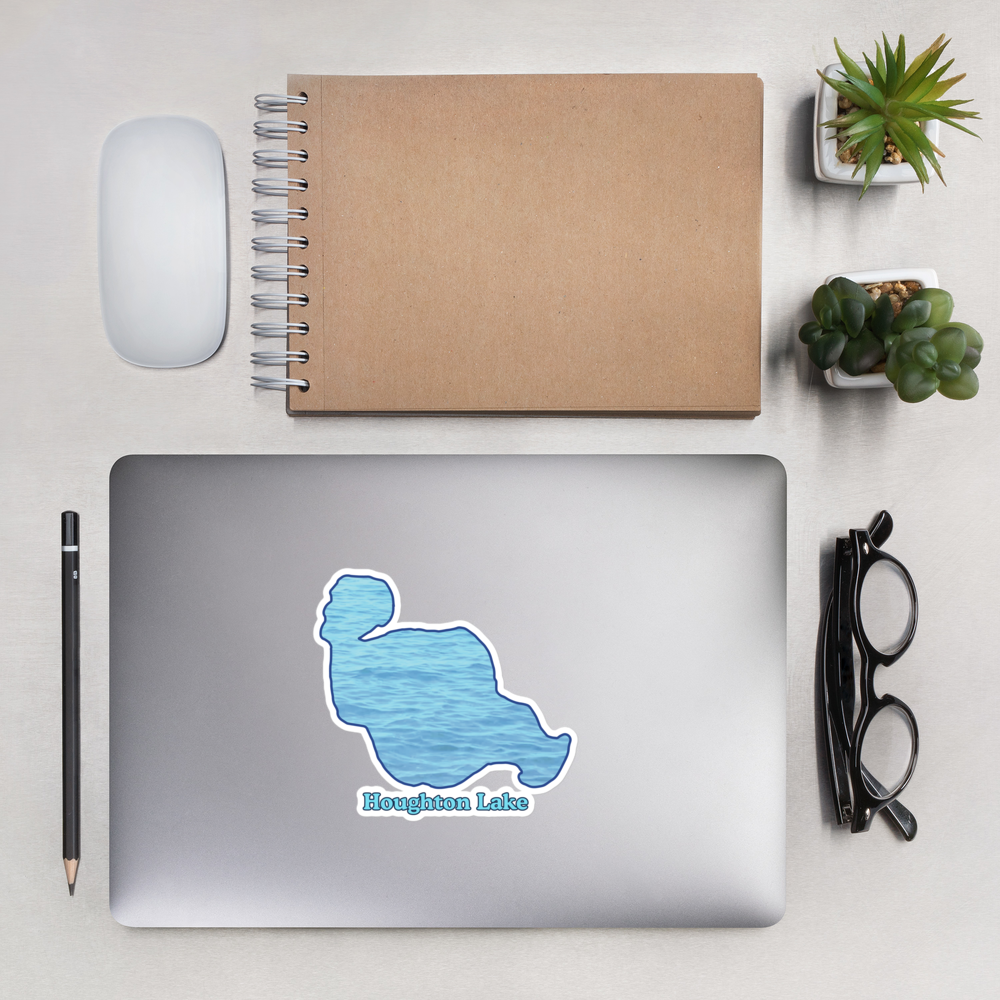 Houghton Lake Stickers in two sizes