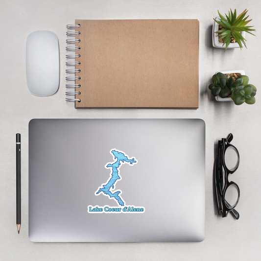 Lake Coeur d'Alene Stickers in two sizes