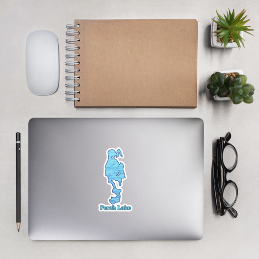 Perch Lake Stickers in two sizes