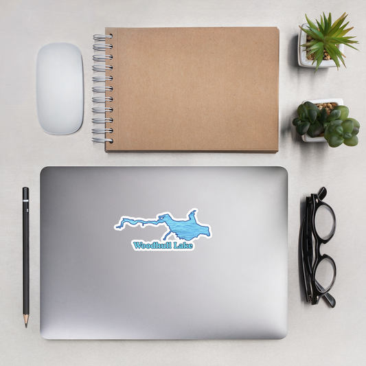 Woodhull Lake Stickers in two sizes