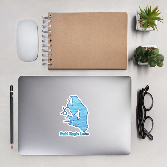 Bald Eagle Lake Stickers in two sizes