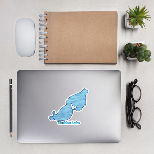 Watkins Lake Stickers in two sizes