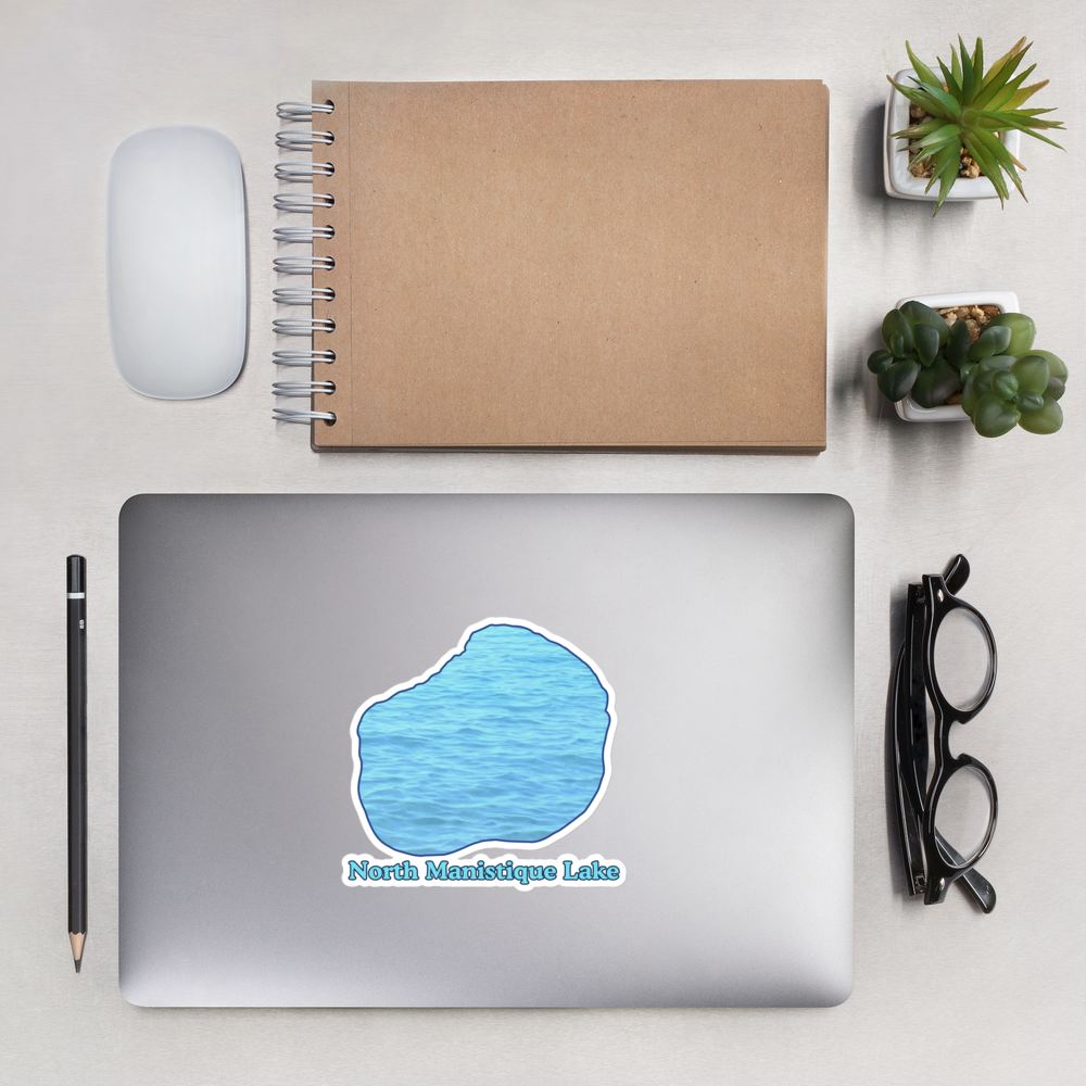 North Manistique Lake Stickers in two sizes