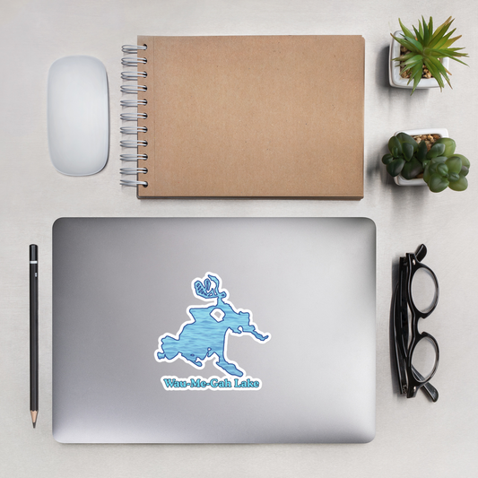 Wau-Me-Gah Lake  Stickers in two sizes
