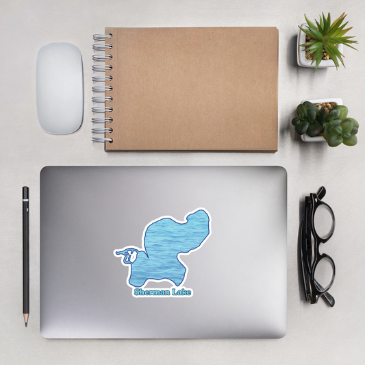 Sherman Lake Stickers in two sizes