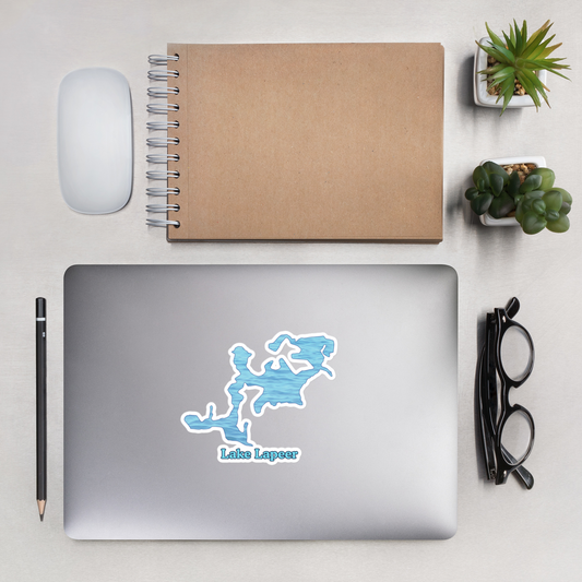 Lake Lapeer Stickers in two sizes