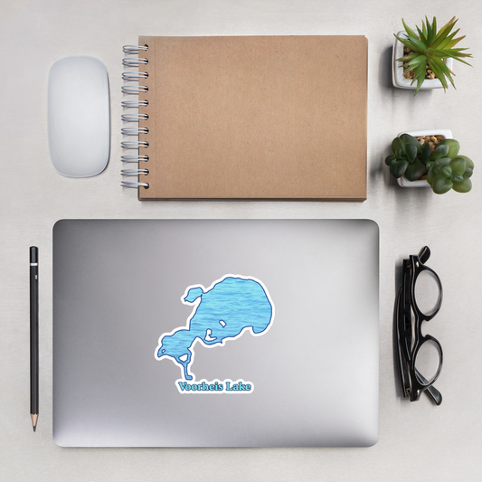 Voorheis Lake Stickers in two sizes
