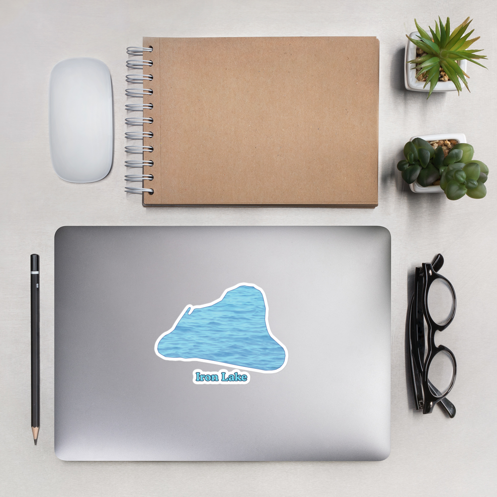 Iron Lake Stickers in two sizes