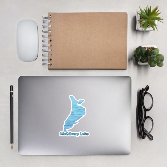 McGilvery Lake Stickers in two sizes