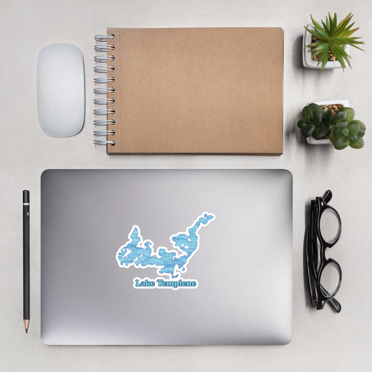 Lake Templene Stickers in two sizes
