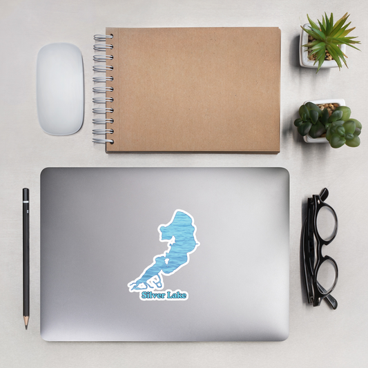 Silver Lake Stickers in two sizes