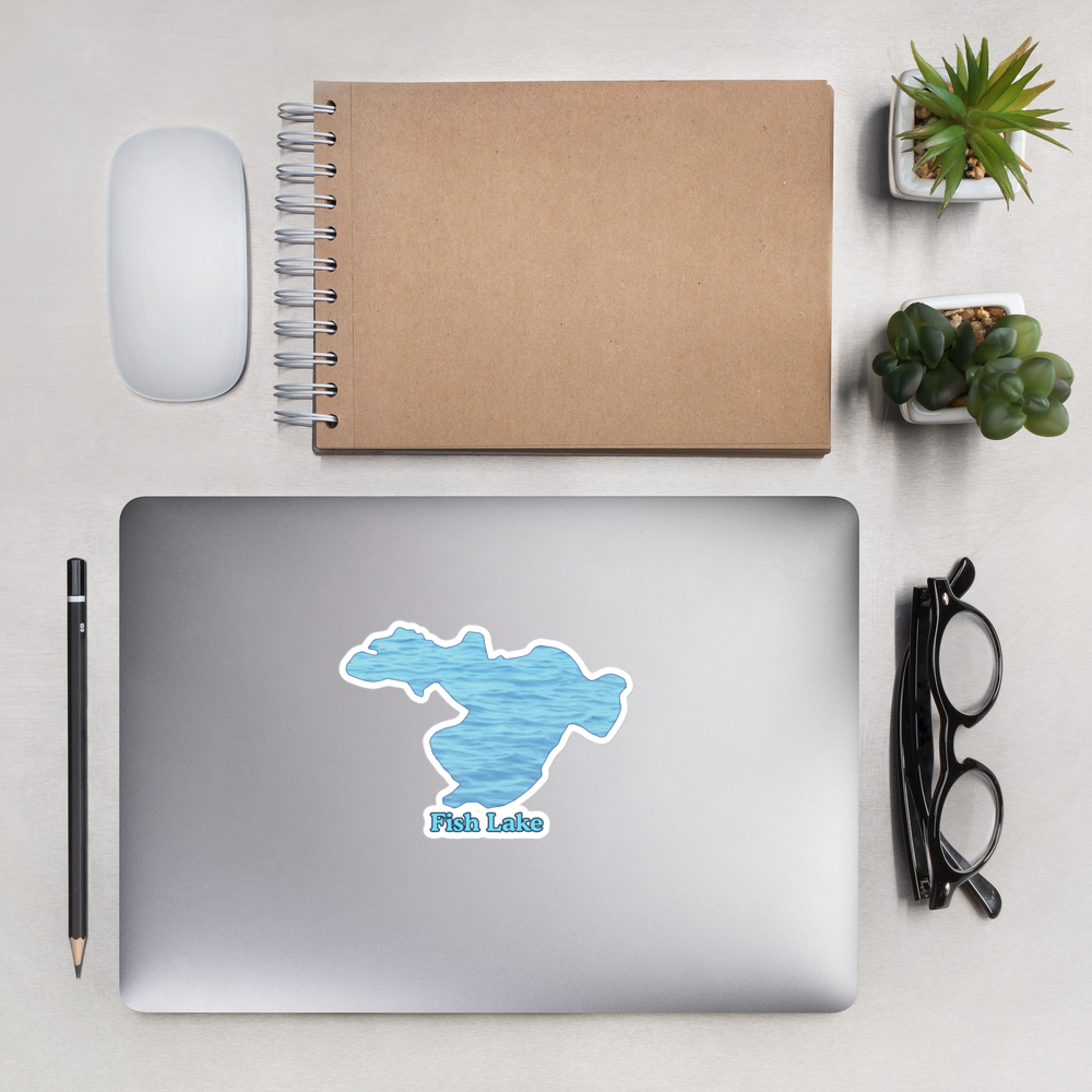 Fish Lake Stickers in two sizes