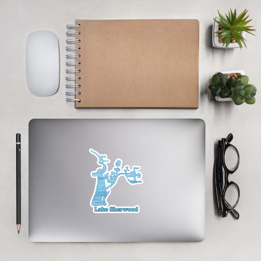 Lake Sherwood Stickers in two sizes