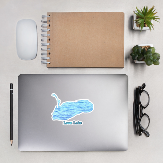 Loon Lake Stickers in two sizes