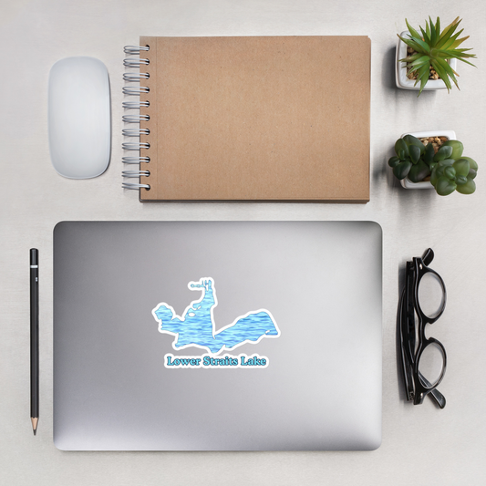 Lower Straits Lake Stickers in two sizes