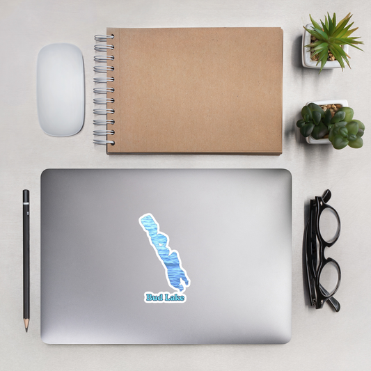 Bud Lake Stickers in two sizes