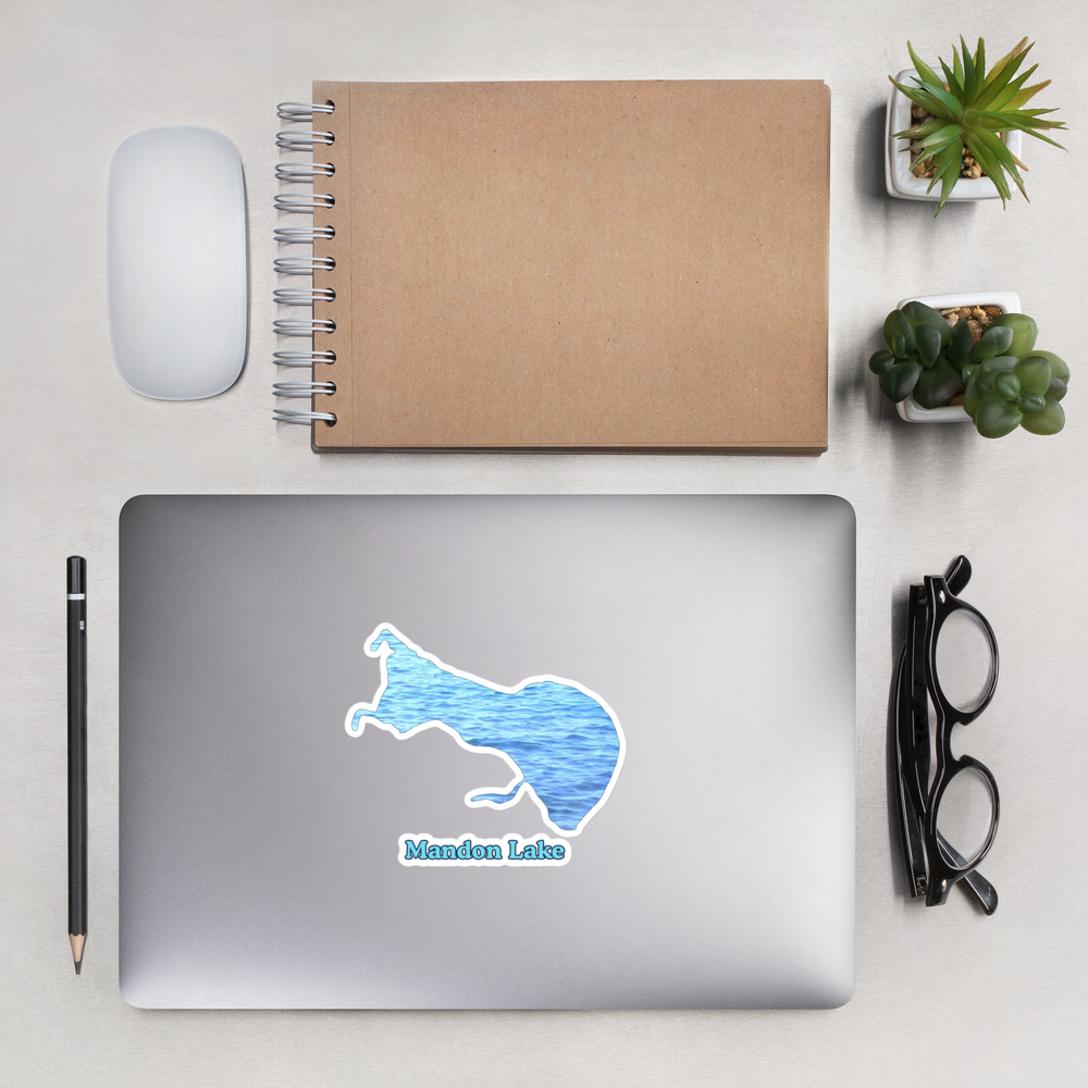 Mandon Lake Stickers in two sizes