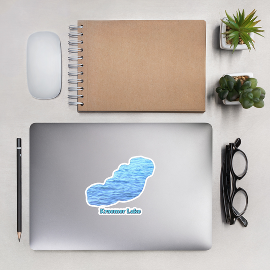 Kraemer Lake Stickers in two sizes
