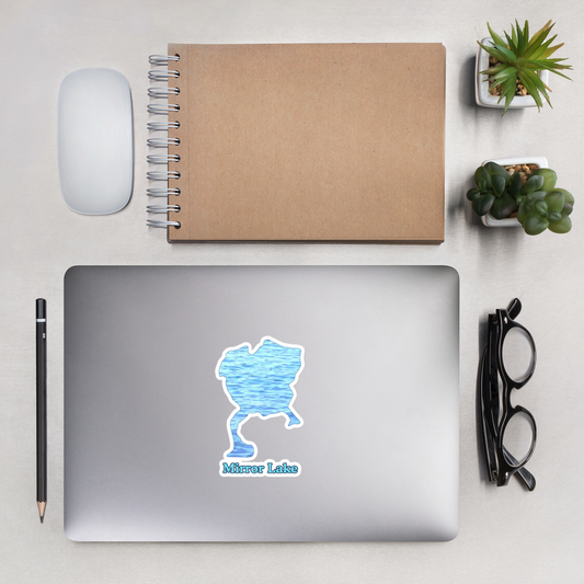 Mirror Lake Stickers in two sizes