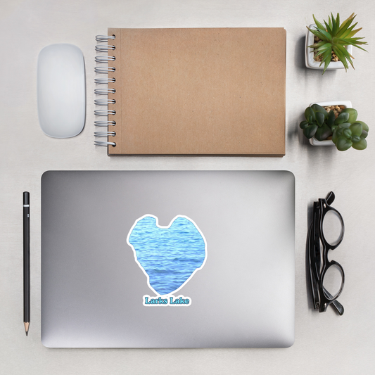Larks Lake Stickers in two sizes