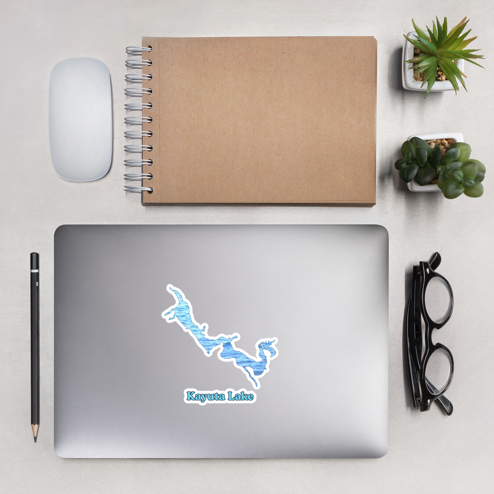 Kayuta Lake Stickers in two sizes