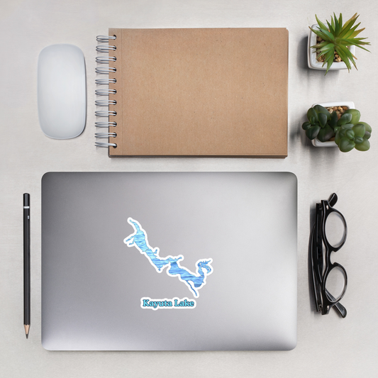 Kayuta Lake Stickers in two sizes