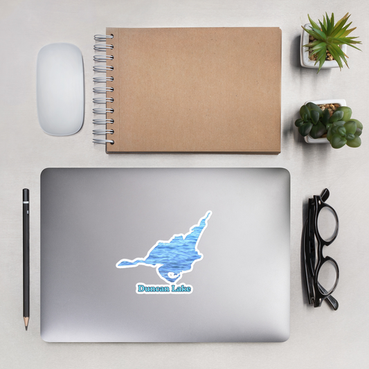 Duncan Lake Stickers in two sizes
