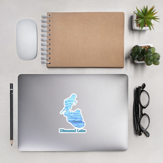 Diamond Lake Stickers in two sizes