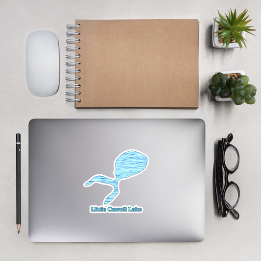 LIttle Carroll Lake Stickers in two sizes